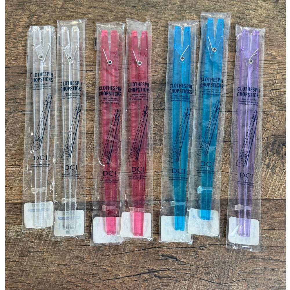 Kids Chopsticks Set of 7‎ Multicolor Container Store DCI Clothespin
